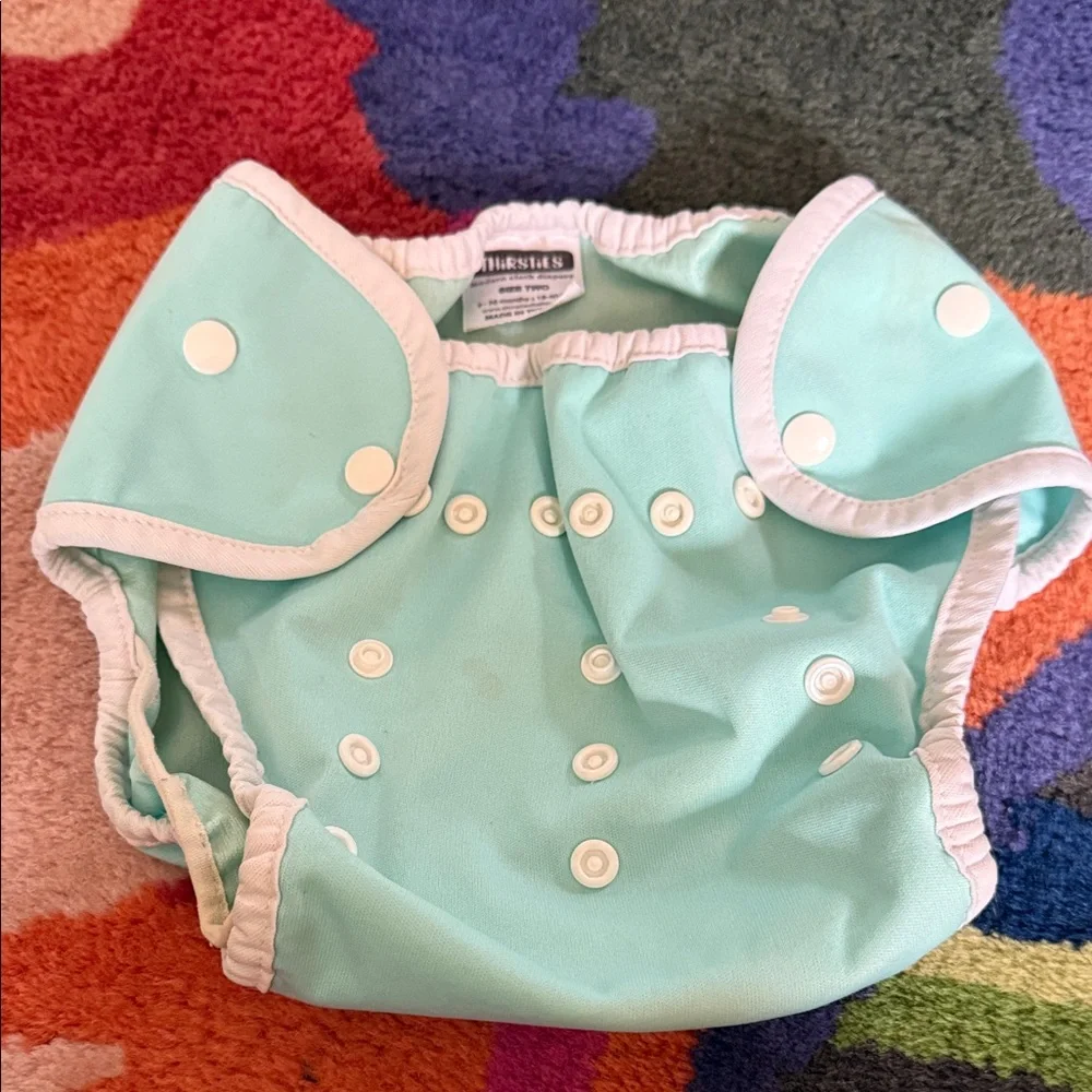 Thirsties diaper cover, GUC, size Two, Snap closure, adjustable snaps